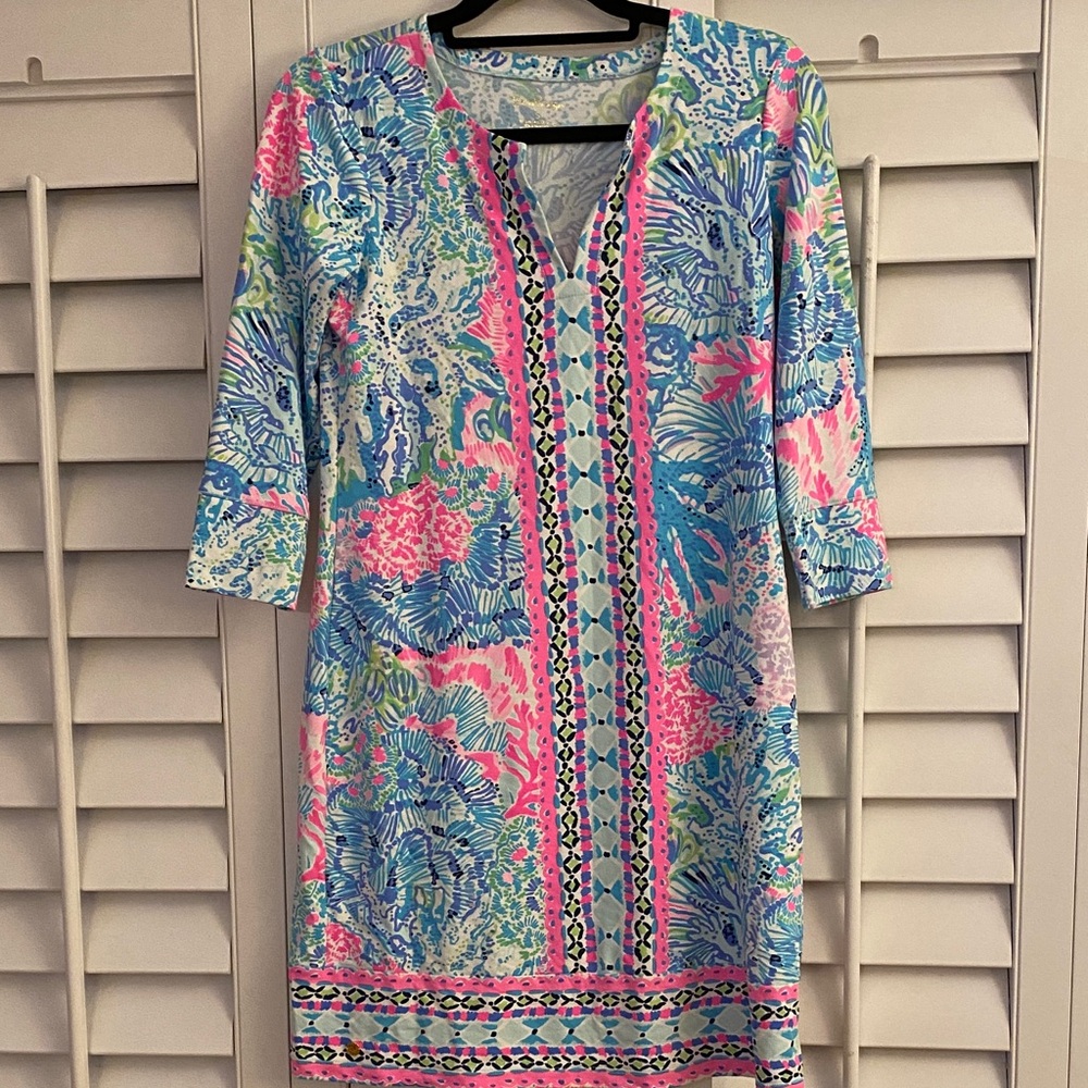 Lilly Pulitzer Pastel Floral Print Dress